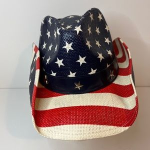Angela & William - American Flag Forth Of July Cowboy Hat